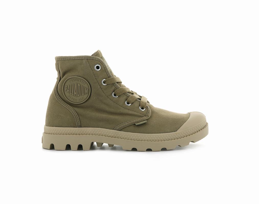 Palladium Pampa Hi Damen Stiefel Olivgrün ||574032-MTE||